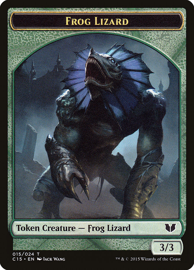 Frog Lizard // Germ Double-Sided Token [Commander 2015 Tokens] | RetroPlay Games