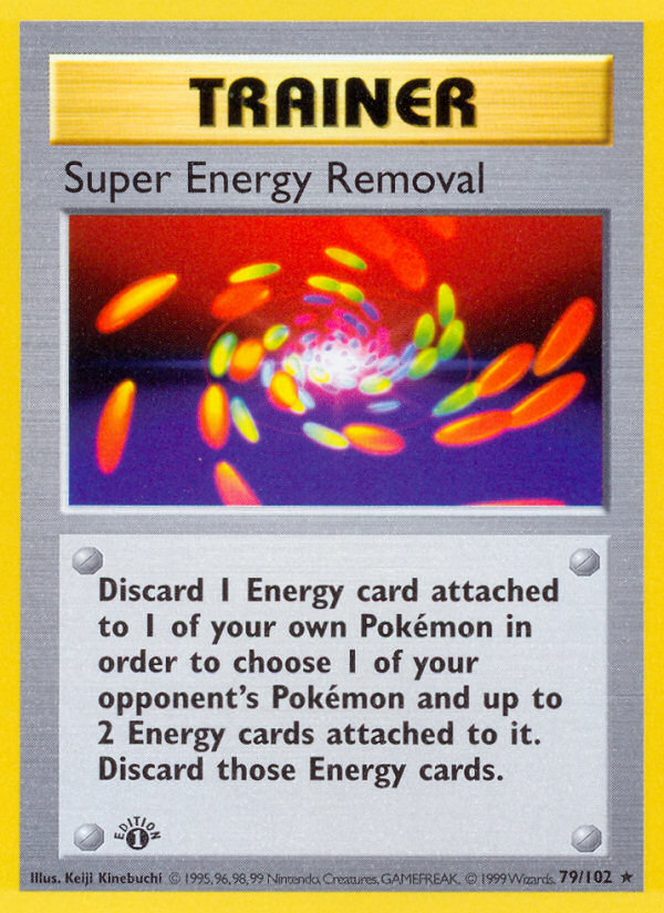 Super Energy Removal (79/102) (Shadowless) [Base Set 1st Edition] | RetroPlay Games