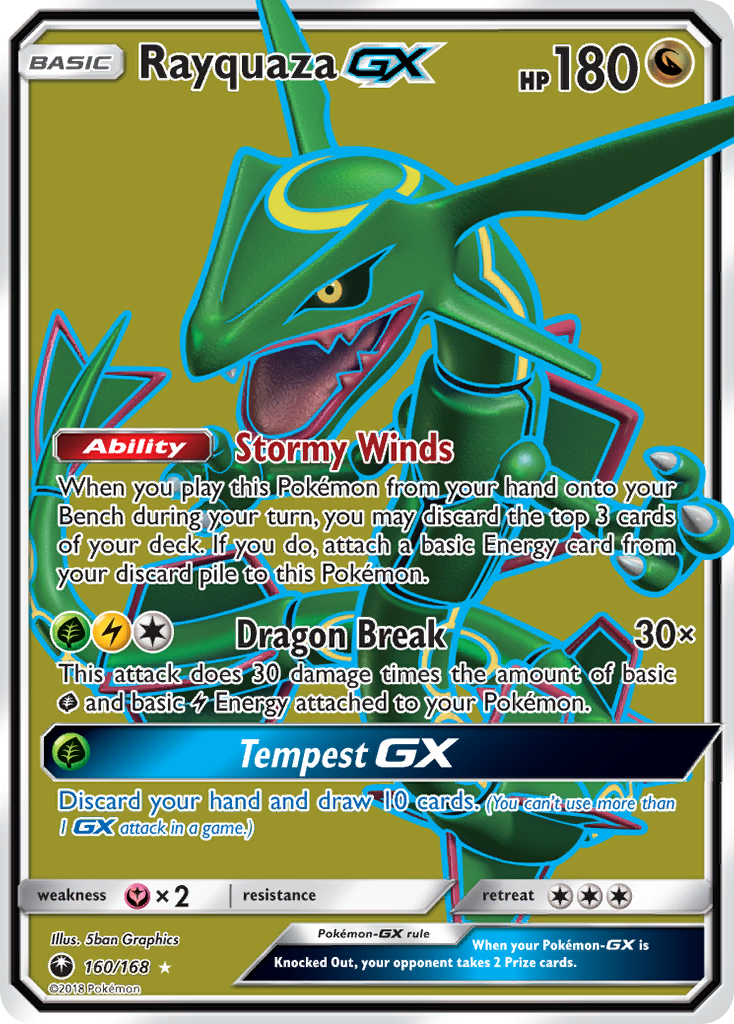 Rayquaza GX (160/168) [Sun & Moon: Celestial Storm] | RetroPlay Games