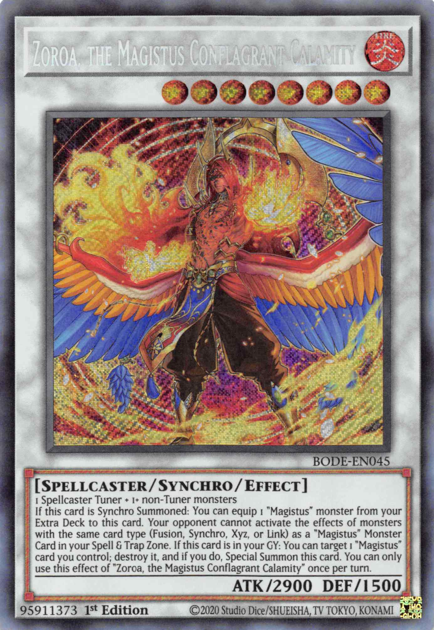 Zoroa, the Magistus Conflagrant Calamity [BODE-EN045] Secret Rare | RetroPlay Games