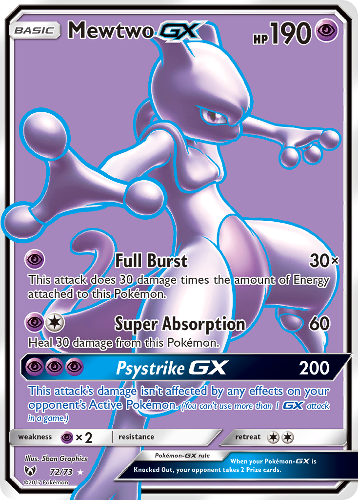 Mewtwo GX (72/73) [Sun & Moon: Shining Legends] | RetroPlay Games
