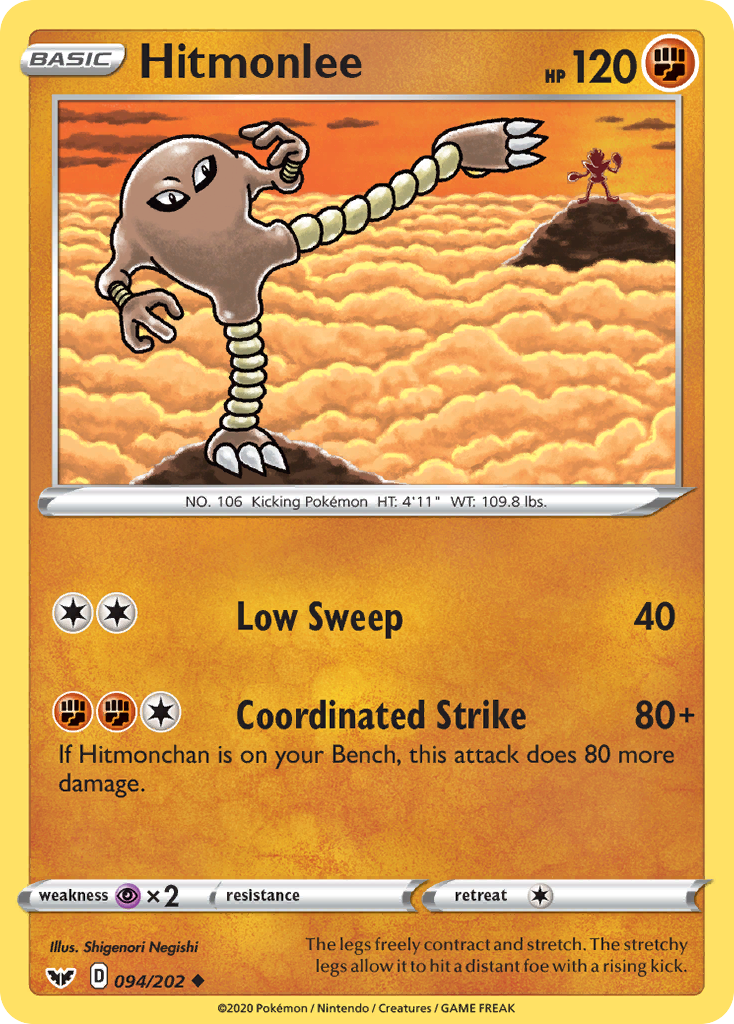 Hitmonlee (094/202) [Sword & Shield: Base Set] | RetroPlay Games