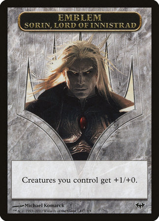 Emblem - Sorin, Lord of Innistrad [Dark Ascension Tokens] | RetroPlay Games