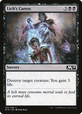 Lich's Caress [Core Set 2019] | RetroPlay Games