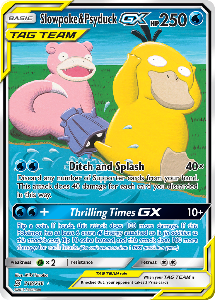 Slowpoke & Psyduck GX (218/236) [Sun & Moon: Unified Minds] | RetroPlay Games