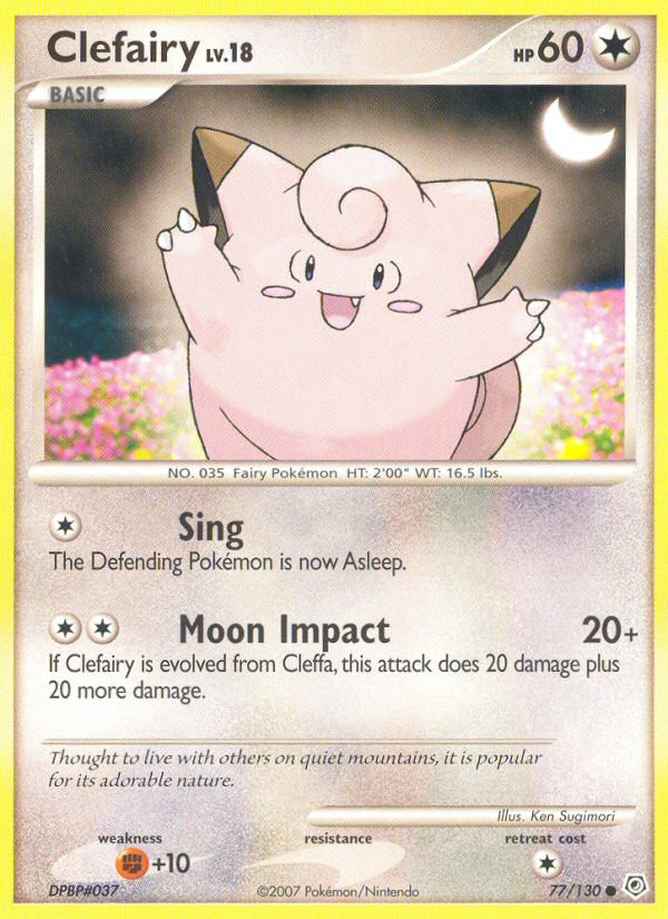 Clefairy (77/130) [Diamond & Pearl: Base Set] | RetroPlay Games