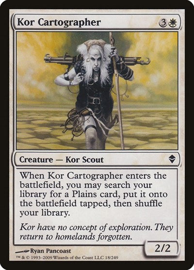 Kor Cartographer [Zendikar] | RetroPlay Games