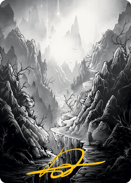 Mountain Art Card (Gold-Stamped Signature) [Innistrad: Midnight Hunt Art Series] | RetroPlay Games