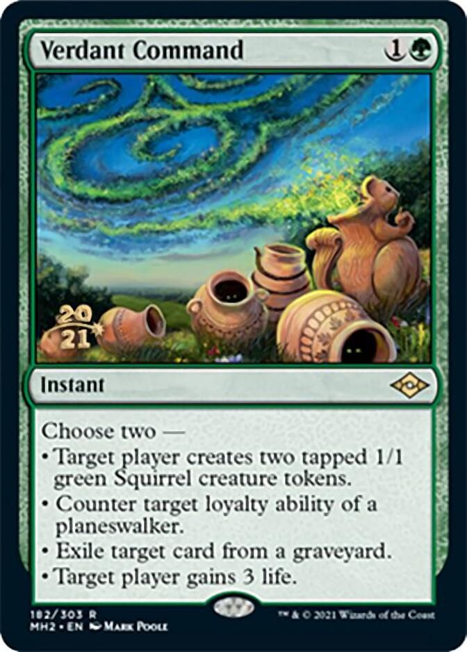 Verdant Command [Modern Horizons 2 Prerelease Promos] | RetroPlay Games