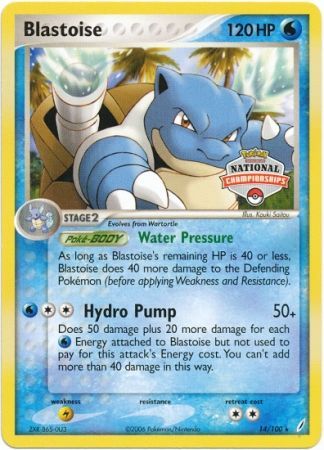 Blastoise (14/100) (National Championship Promo) [EX: Crystal Guardians] | RetroPlay Games