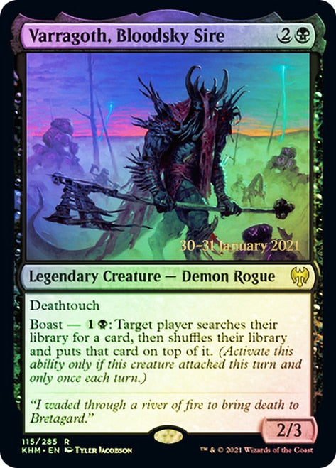 Varragoth, Bloodsky Sire  [Kaldheim Prerelease Promos] | RetroPlay Games