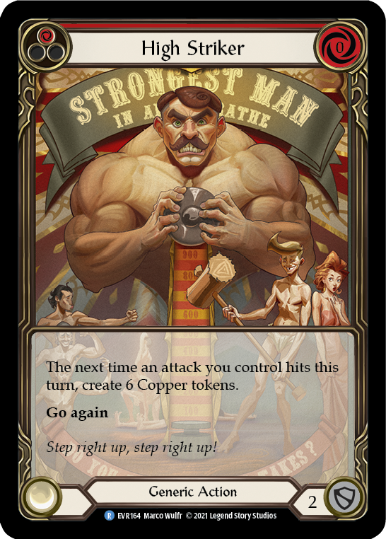 High Striker (Red) [EVR164] (Everfest)  1st Edition Extended Art Rainbow Foil | RetroPlay Games