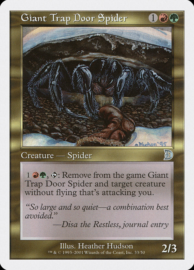 Giant Trap Door Spider [Deckmasters] | RetroPlay Games