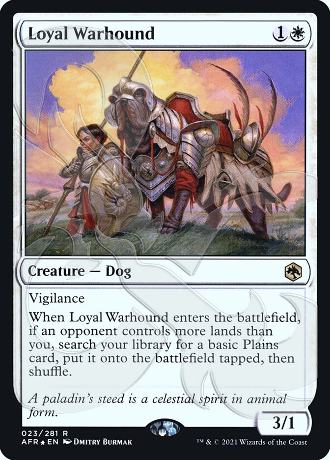 Loyal Warhound (Ampersand Promo) [Dungeons & Dragons: Adventures in the Forgotten Realms Promos] | RetroPlay Games