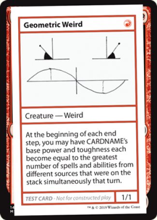 Geometric Weird (2021 Edition) [Mystery Booster Playtest Cards] | RetroPlay Games