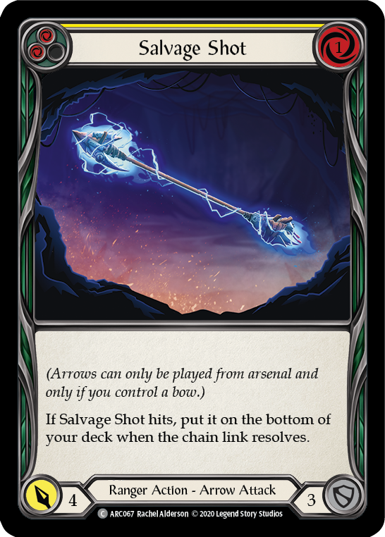 Salvage Shot (Yellow) [U-ARC067] (Arcane Rising Unlimited)  Unlimited Rainbow Foil | RetroPlay Games