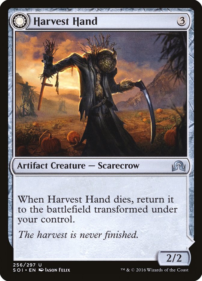 Harvest Hand // Scrounged Scythe [Shadows over Innistrad] | RetroPlay Games