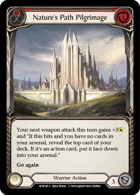 Nature's Path Pilgrimage (Red) [WTR147-C] (Welcome to Rathe)  Alpha Print Rainbow Foil | RetroPlay Games