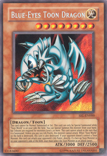 Blue-Eyes Toon Dragon [SRL-EN000] Secret Rare | RetroPlay Games