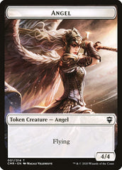 Angel // Elf Warrior Token [Commander Legends Tokens] | RetroPlay Games