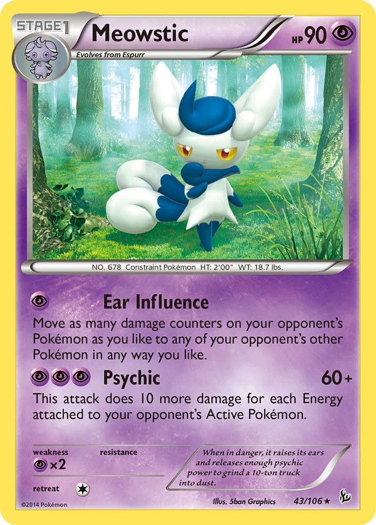 Meowstic (43/106) (Theme Deck Exclusive) [XY: Flashfire] | RetroPlay Games