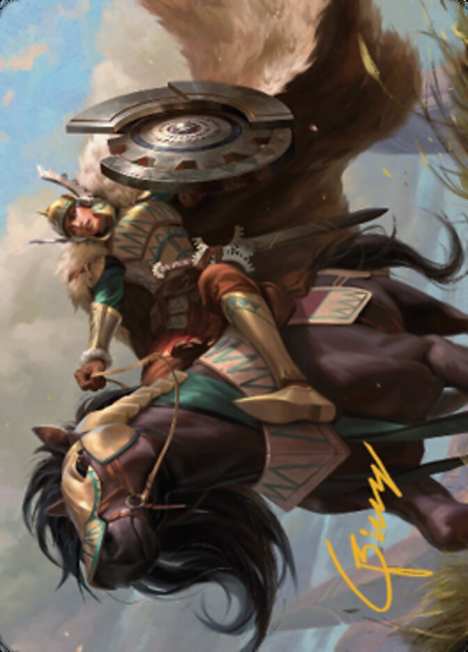 Knight of Dawn's Light Art Card (Gold-Stamped Signature) [Dominaria United Art Series] | RetroPlay Games
