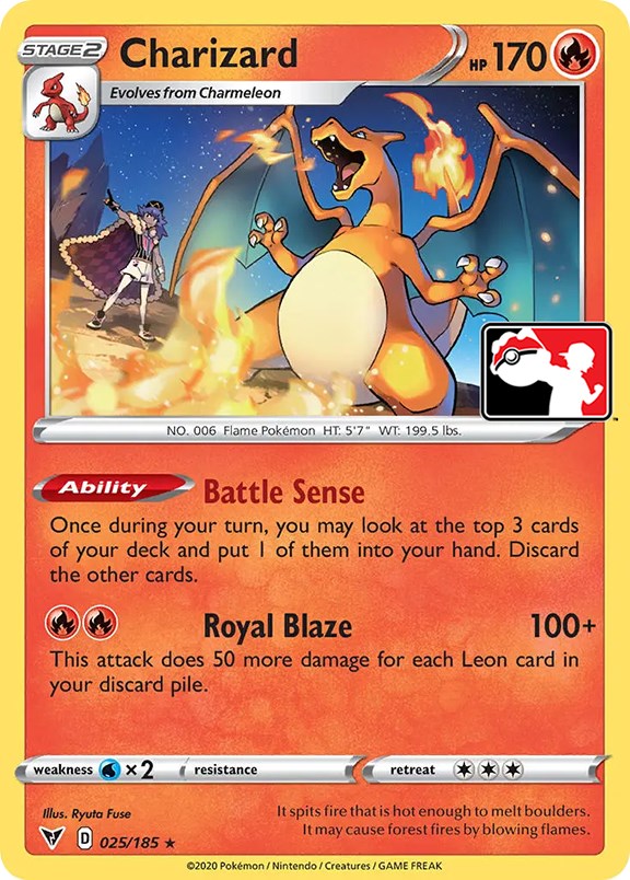 Charizard (025/185) [Prize Pack Series One] | RetroPlay Games