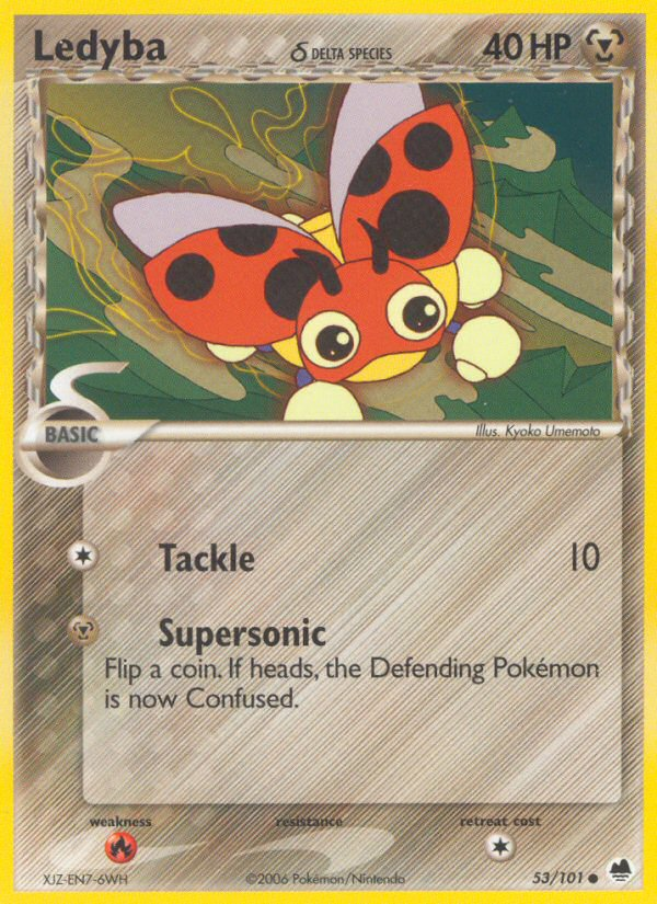 Ledyba (53/101) (Delta Species) [EX: Dragon Frontiers] | RetroPlay Games