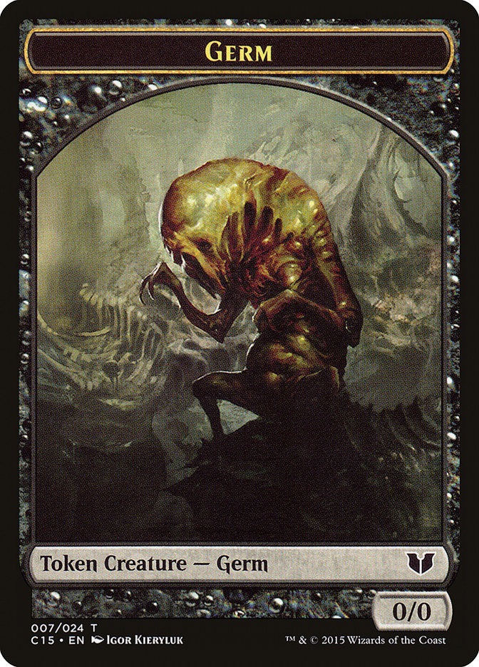 Germ // Zombie Double-Sided Token [Commander 2015 Tokens] | RetroPlay Games