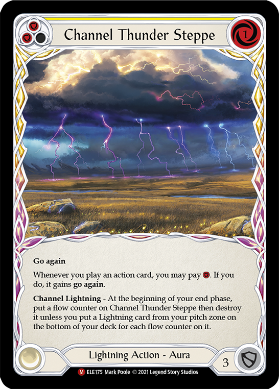 Channel Thunder Steppe [ELE175] (Tales of Aria)  1st Edition Rainbow Foil | RetroPlay Games