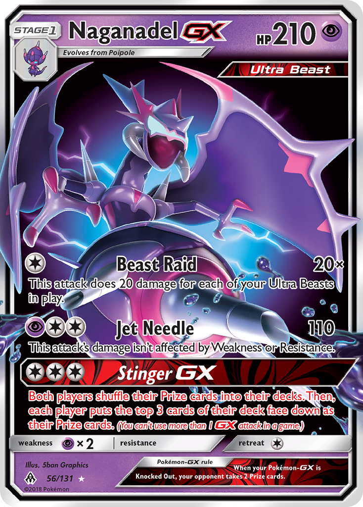 Naganadel GX (56/131) [Sun & Moon: Forbidden Light] | RetroPlay Games