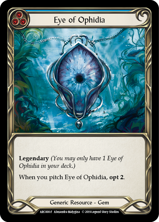 Eye of Ophidia [ARC000-F] (Arcane Rising)  1st Edition Cold Foil | RetroPlay Games