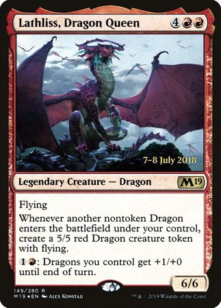 Lathliss, Dragon Queen [Core Set 2019 Promos] | RetroPlay Games