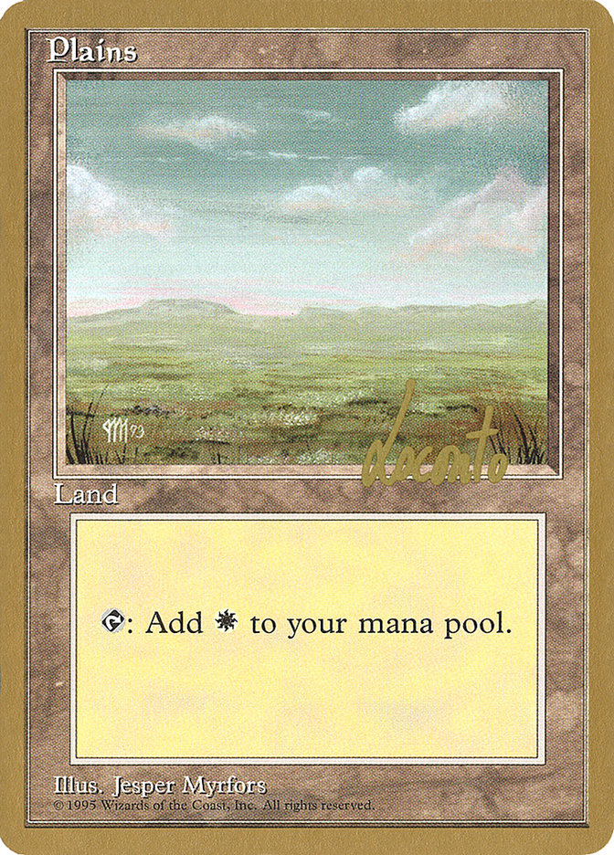 Plains (ml364) (Michael Loconto) [Pro Tour Collector Set] | RetroPlay Games