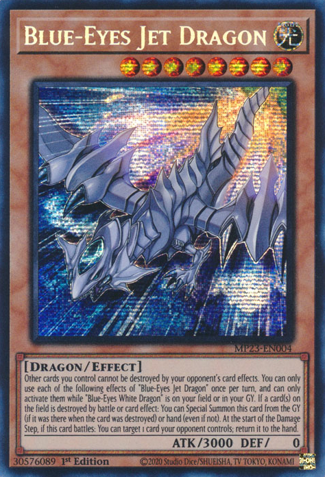 Blue-Eyes Jet Dragon [MP23-EN004] Prismatic Secret Rare | RetroPlay Games