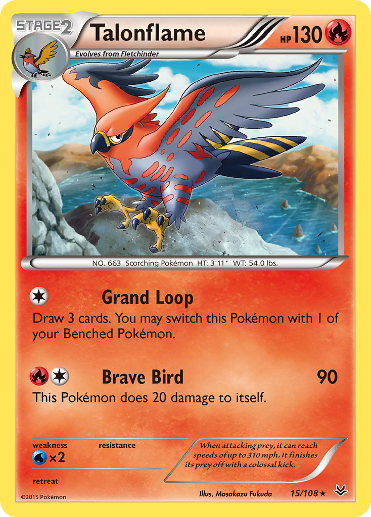 Talonflame (15/108) [XY: Roaring Skies] | RetroPlay Games