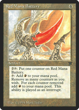 Red Mana Battery [Legends] | RetroPlay Games