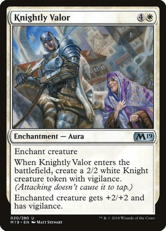 Knightly Valor [Core Set 2019] | RetroPlay Games