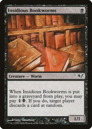 Insidious Bookworms (Version 2) [Coldsnap Theme Decks] | RetroPlay Games
