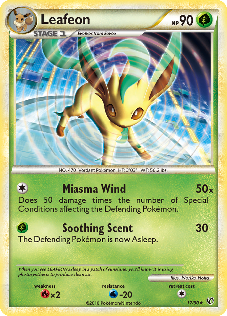 Leafeon (17/90) [HeartGold & SoulSilver: Undaunted] | RetroPlay Games