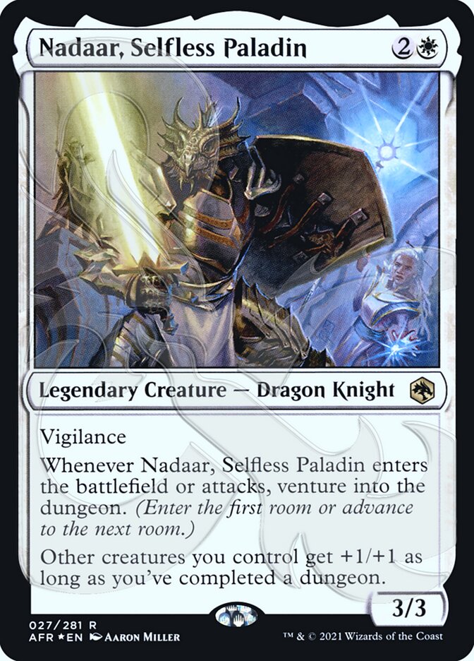 Nadaar, Selfless Paladin (Ampersand Promo) [Dungeons & Dragons: Adventures in the Forgotten Realms Promos] | RetroPlay Games