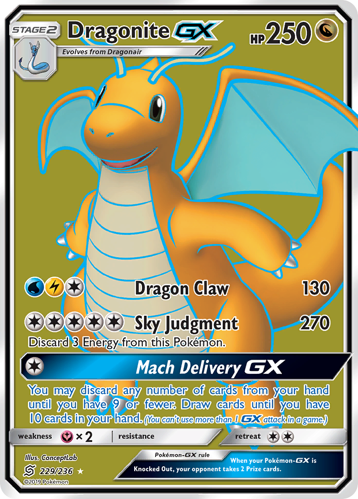 Dragonite GX (229/236) [Sun & Moon: Unified Minds] | RetroPlay Games