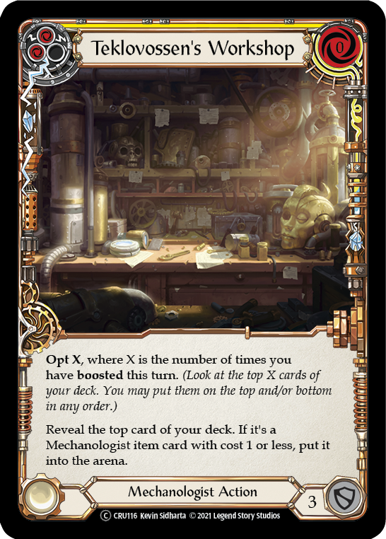 Teklovossen's Workshop (Yellow) [U-CRU116] (Crucible of War Unlimited)  Unlimited Normal | RetroPlay Games