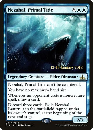 Nezahal, Primal Tide [Rivals of Ixalan Promos] | RetroPlay Games