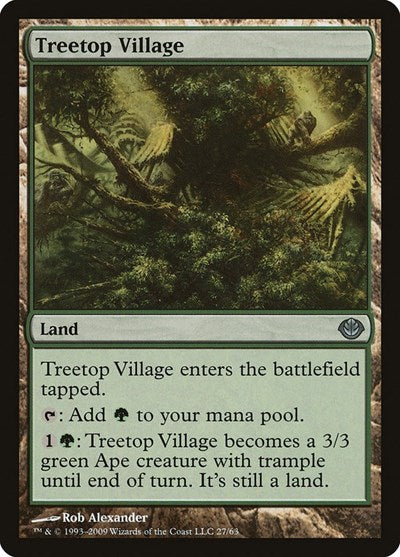 Treetop Village [Duel Decks: Garruk vs. Liliana] | RetroPlay Games