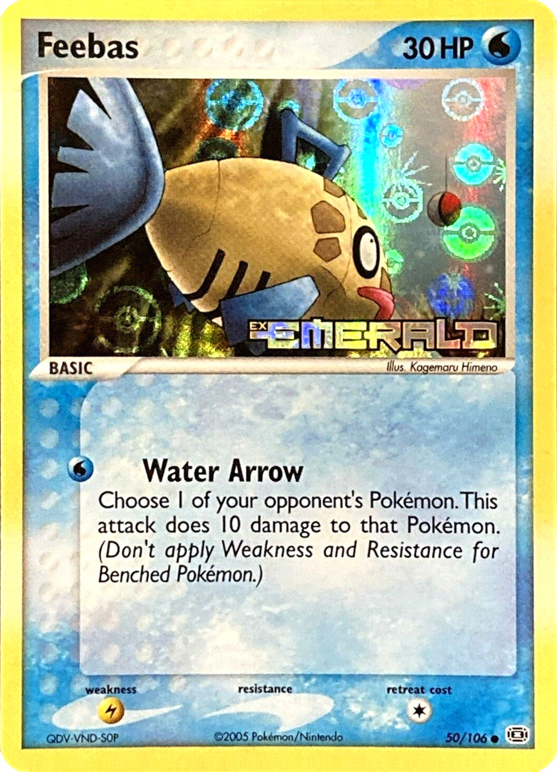 Feebas (50/106) (Stamped) [EX: Emerald] | RetroPlay Games