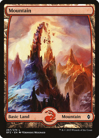 Mountain (267) - Full Art [Battle for Zendikar] | RetroPlay Games