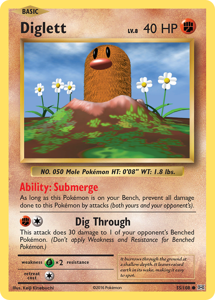 Diglett (55/108) [XY: Evolutions] | RetroPlay Games