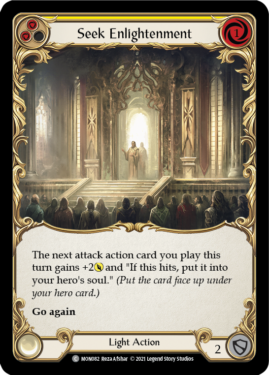 Seek Enlightenment (Yellow) [MON082] (Monarch)  1st Edition Normal | RetroPlay Games