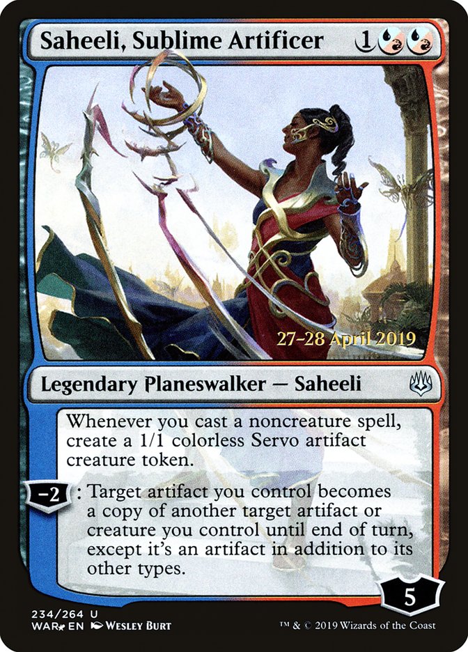 Saheeli, Sublime Artificer  [War of the Spark Prerelease Promos] | RetroPlay Games